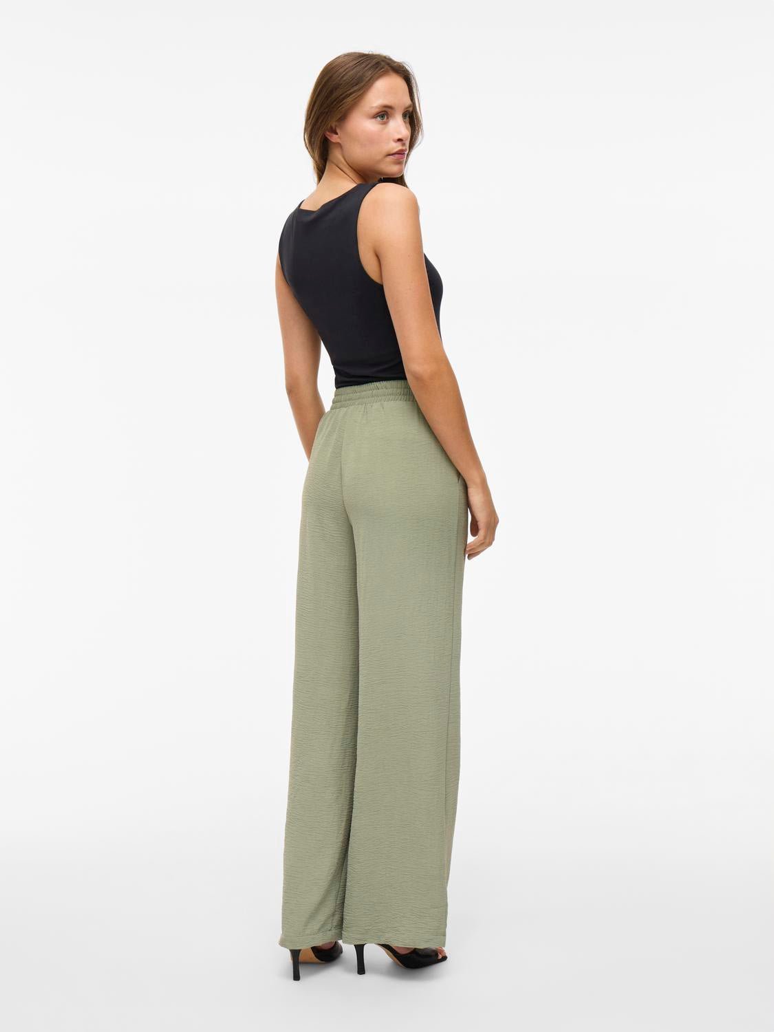 VIJOSA Trousers - Oil Green - VERO MODA & VILA Bergvik